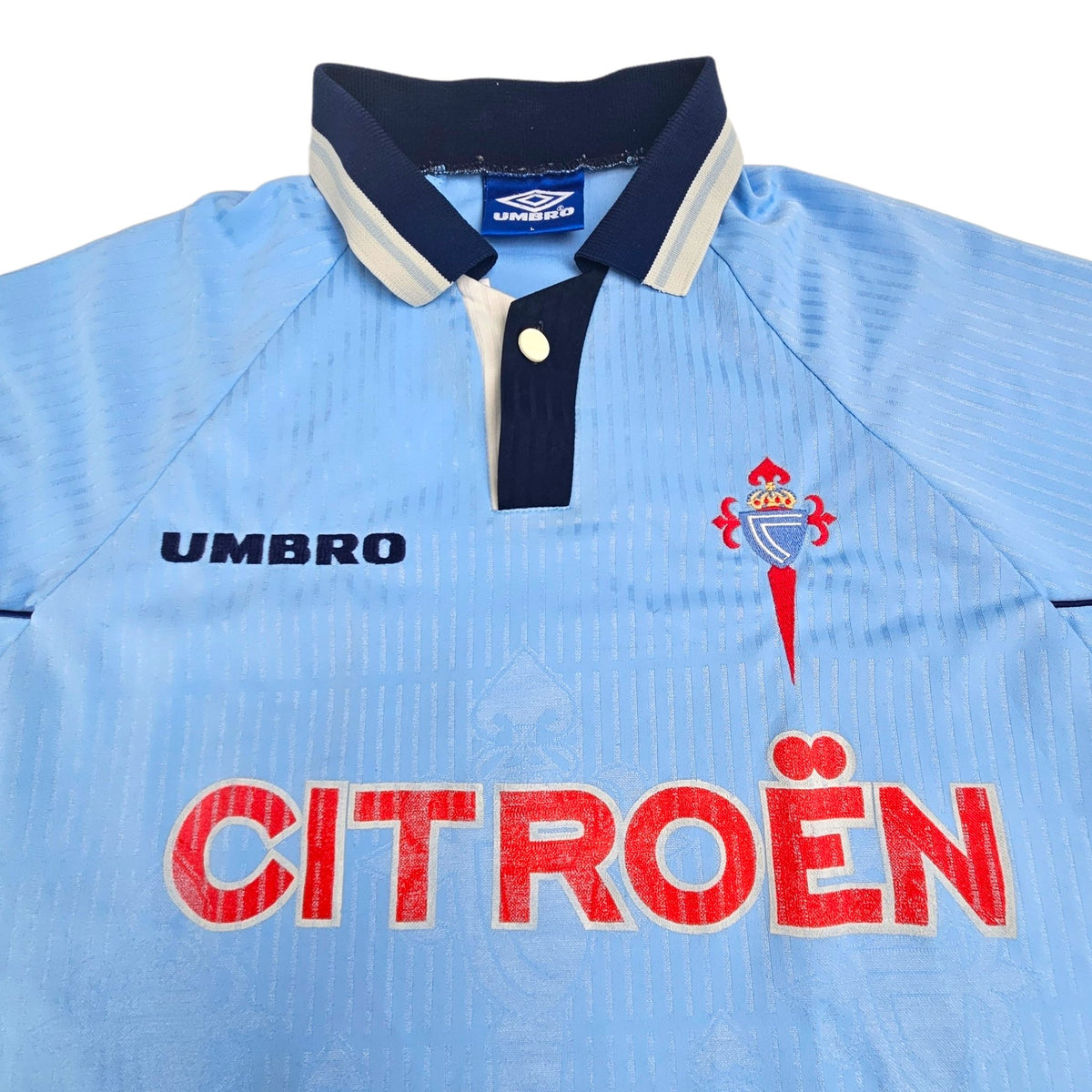 1997/98 Celta Vigo Home Football Shirt (L) Umbro - Football Finery - FF203343