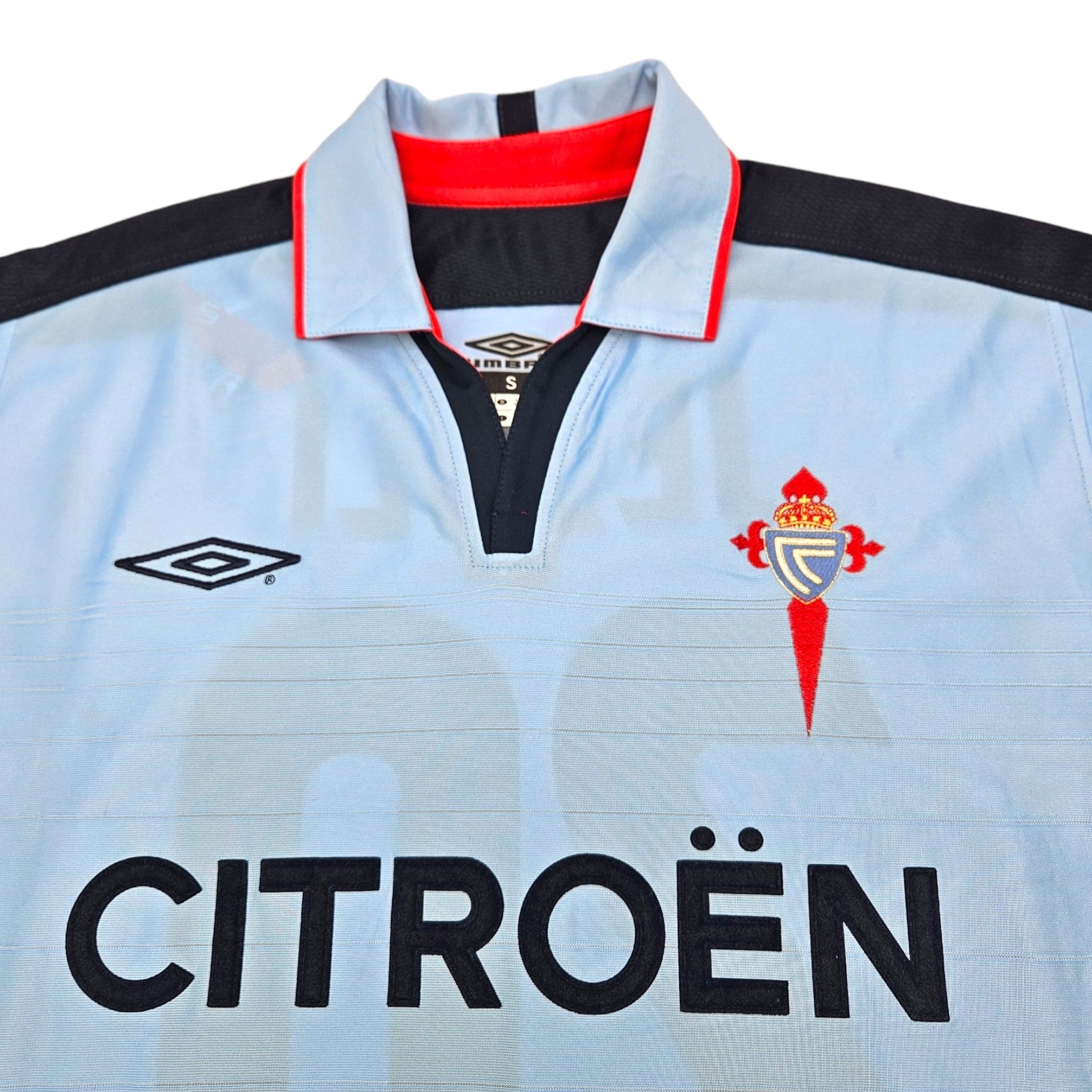 1997/98 Celta Vigo Home Football Shirt (S) Umbro #20 Jesuli 