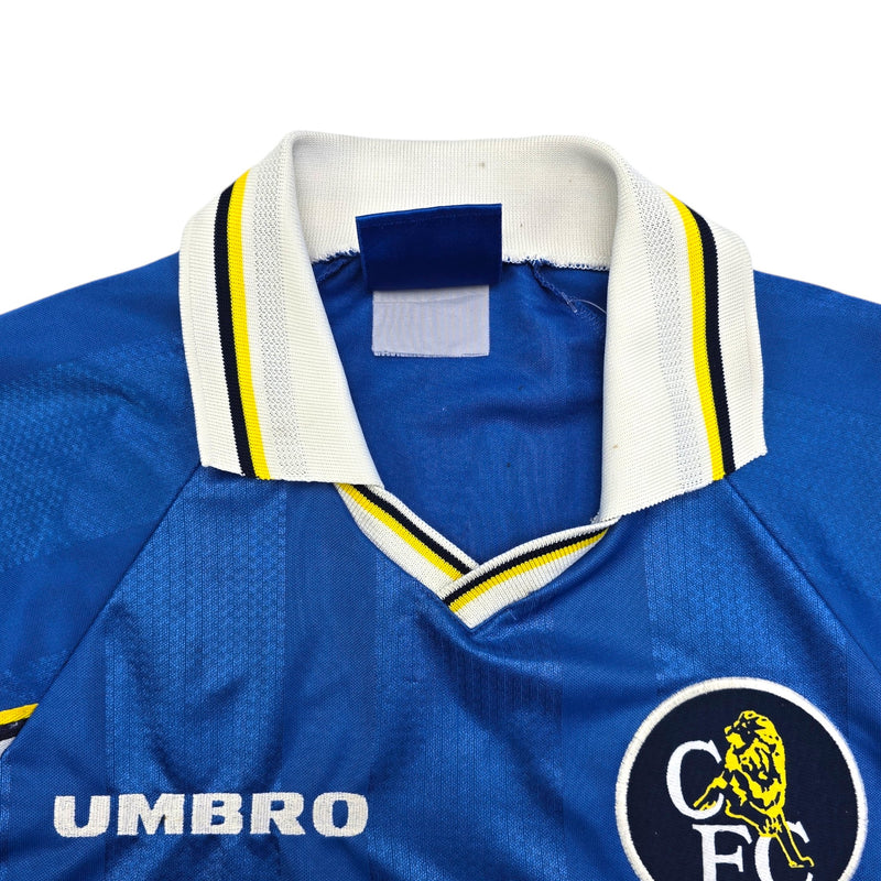 1997/98 Chelsea Home Football Shirt (L) Umbro #9 Vialli - Football Finery - FF204457