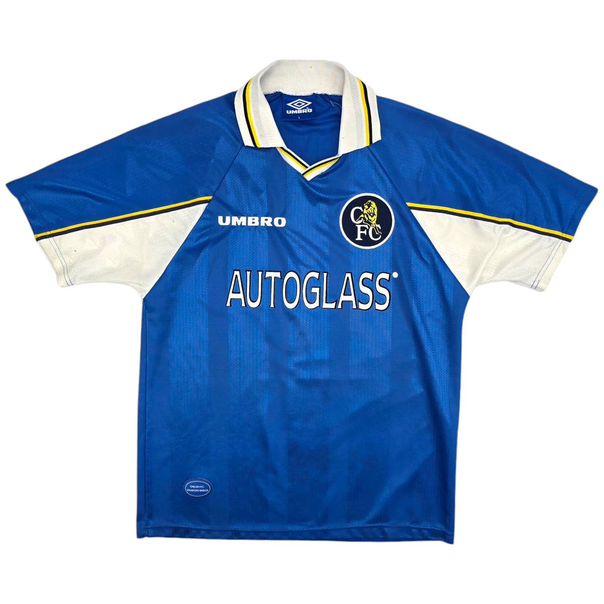 1997/98 Chelsea Home Football Shirt (L) Umbro #9 Vialli - Football Finery - FF204457