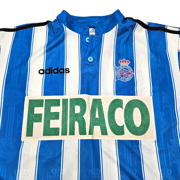 1997/98 Deportivo La Coruna Home Football Shirt (XL) Adidas - Football Finery - FF202678