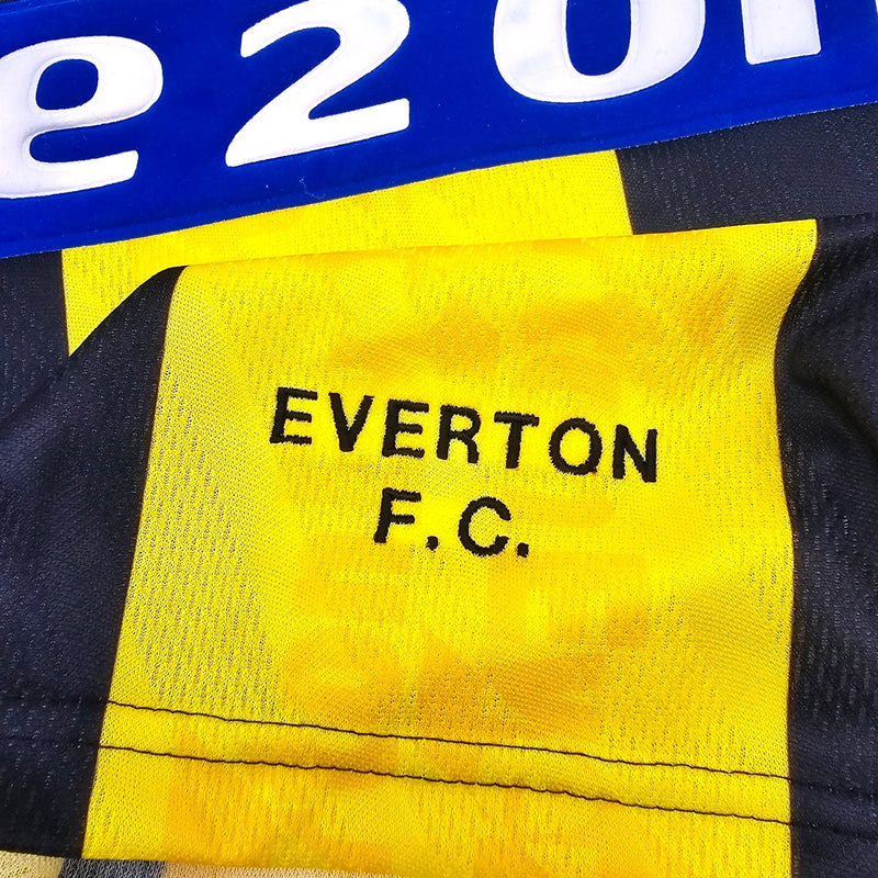 1997/98 Everton Away Football Shirt (L) Umbro #29 Cadamateri (Player Version) - Football Finery - FF204124