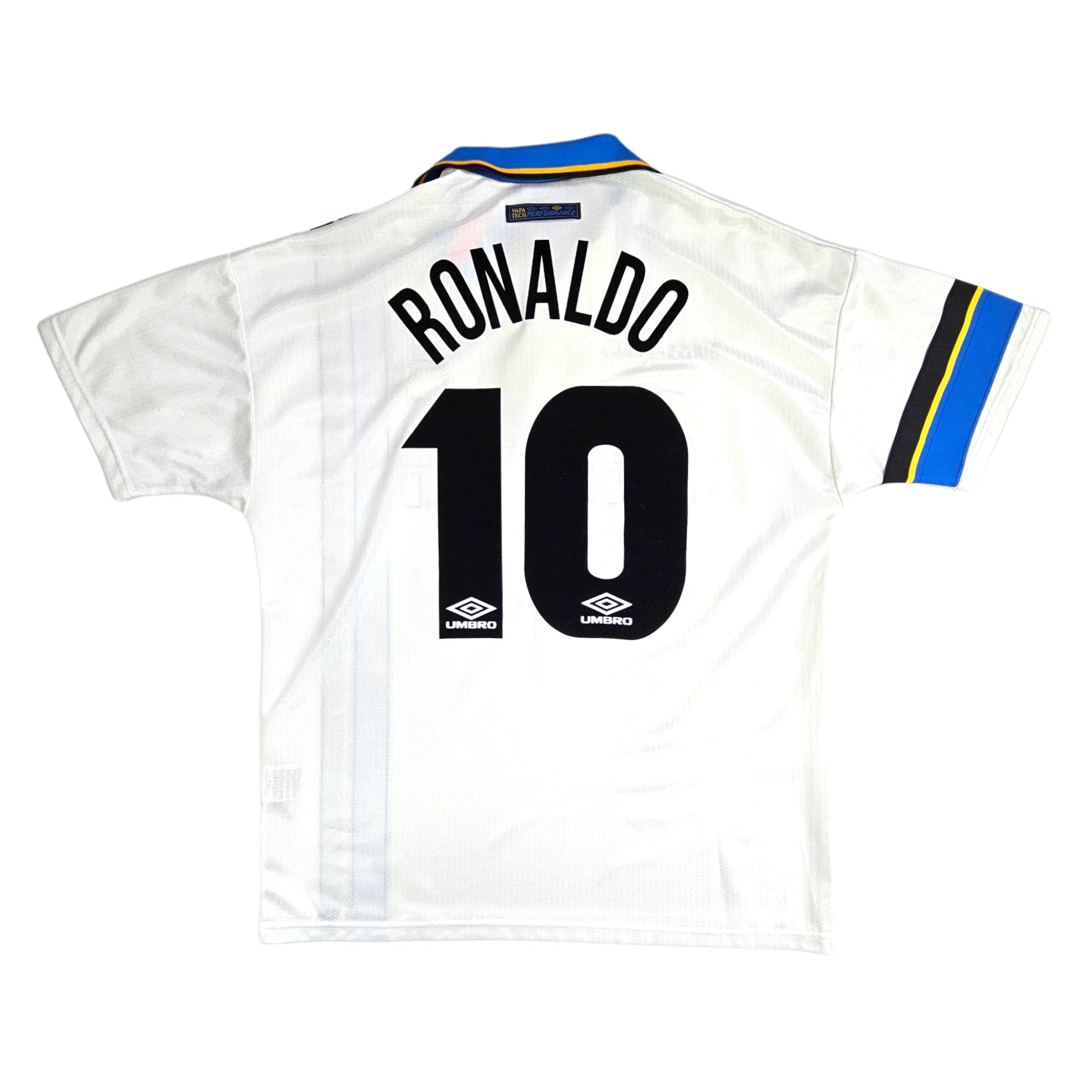 1997/98 Inter Milan Away Football Shirt (L) Umbro # 10 Ronaldo – Football  Finery