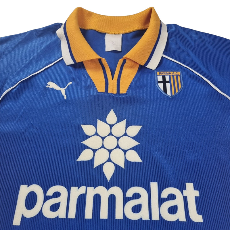 1997/98 Parma Away Football Shirt (XL) Puma #11 Crespo - Football Finery - FF202588