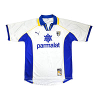 1997/98 Parma Home Football Shirt (L) Puma #31 Asprilla - Football Finery - FF203274