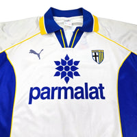 1997/98 Parma Home Football Shirt (L) Puma #31 Asprilla - Football Finery - FF203274