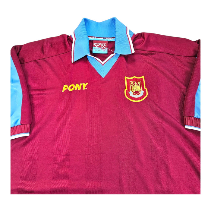 1997/98 West Ham United Home Football Shirt (2XL) Pony - Football Finery - FF203297