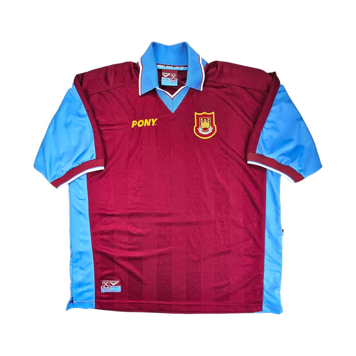 1997/98 West Ham United Home Football Shirt (2XL) Pony - Football Finery - FF203297