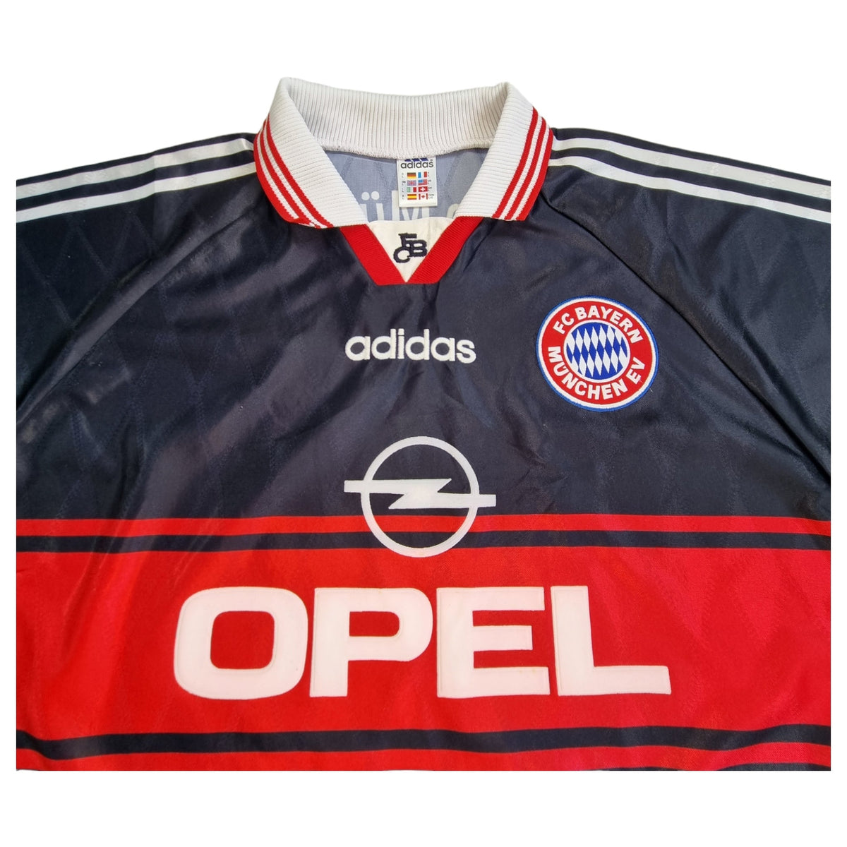 1997/99 Bayern Munich Away Football Shirt (L) Adidas # 10 Matthaus - Football Finery - FF202589