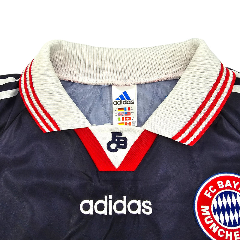 1997/99 Bayern Munich Away Football Shirt (XL) Adidas #10 Matthaus - Football Finery - FF204281