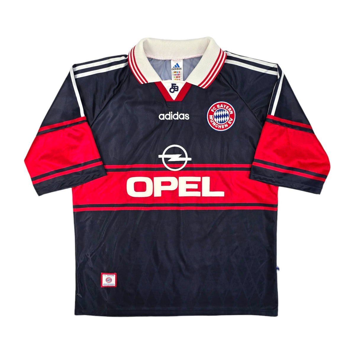 1997/99 Bayern Munich Away Football Shirt (XL) Adidas #10 Matthaus - Football Finery - FF204281