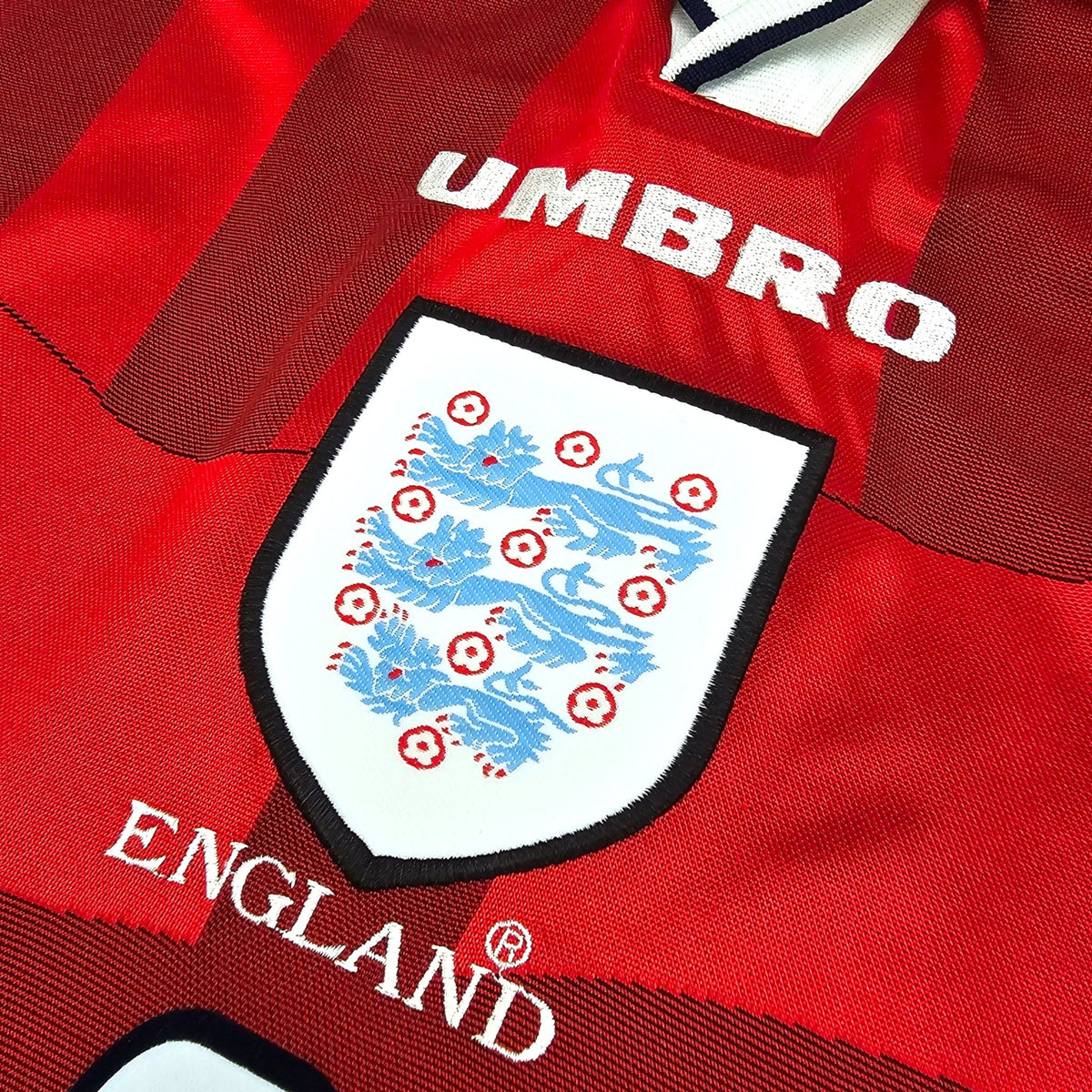 1997/99 England Away Football Shirt (L) Umbro #8 Gascoigne - Football Finery - FF204104