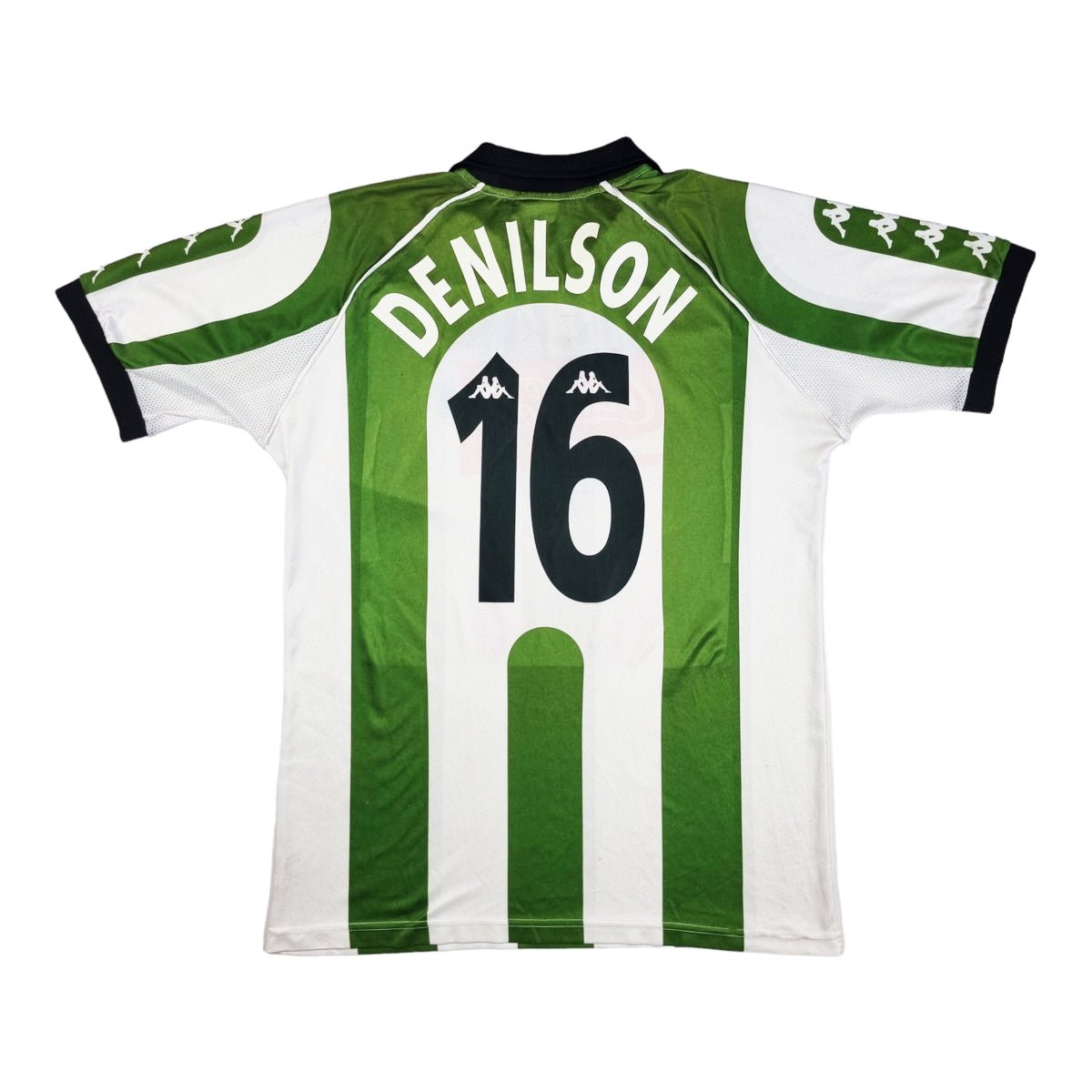 1997/99 Real Betis Home Football Shirt (M) Kappa #19 Denilson - Football Finery - FF202849