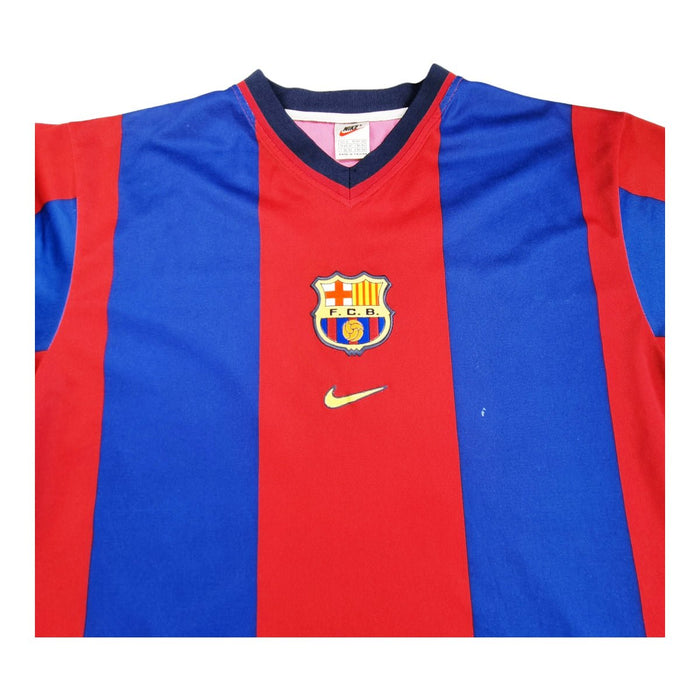 1998/00 Barcelona Home Football Shirt (XL) Nike - Football Finery - FF202904