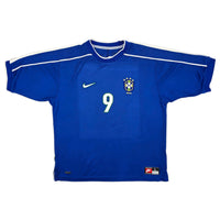 1998/00 Brazil Away Football Shirt (L) Nike #9 Ronaldo - Football Finery - FF203977