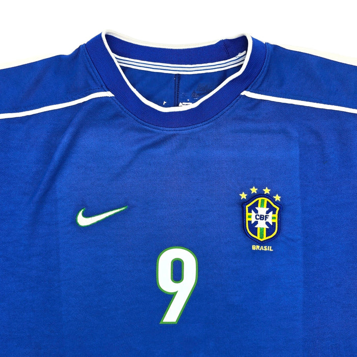 1998/00 Brazil Away Football Shirt (L) Nike #9 Ronaldo - Football Finery - FF203977