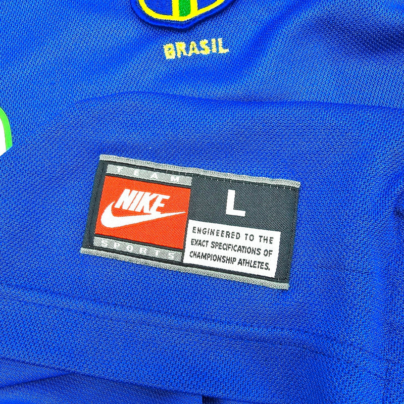 1998/00 Brazil Away Football Shirt (L) Nike #9 Ronaldo - Football Finery - FF203977