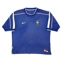 1998/00 Brazil Away Football Shirt (L) Nike - Football Finery - FF204477