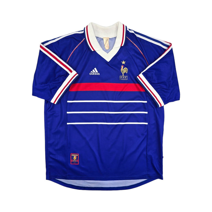 1998/00 France Home Football Shirt (2XL) Adidas - Football Finery - FF204411