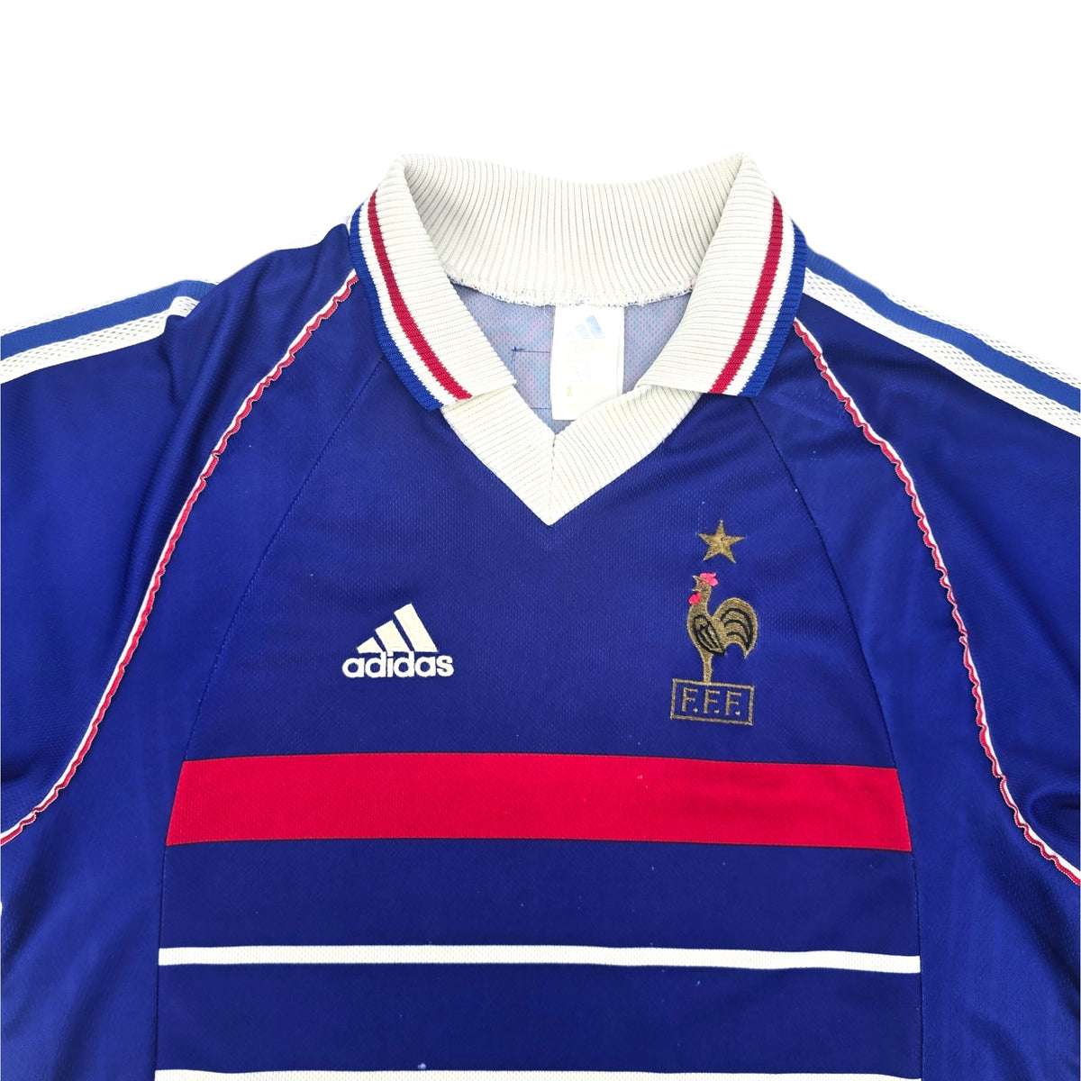 1998/00 France Home Football Shirt (S) Adidas - Football Finery - FF204275