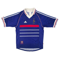 1998/00 France Home Football Shirt (S) Adidas - Football Finery - FF204275