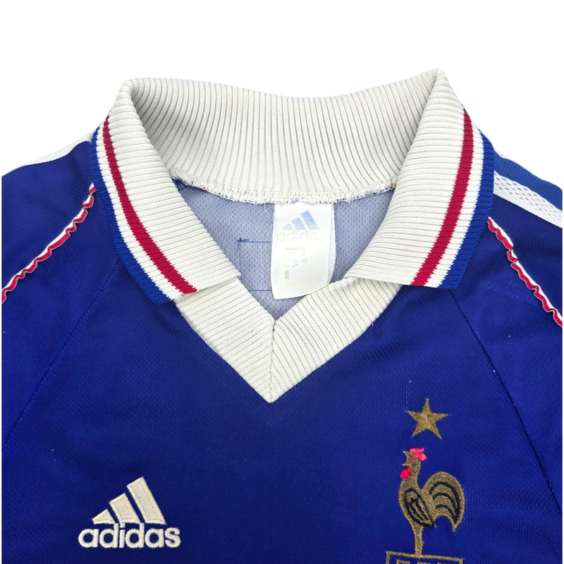 1998/00 France Home Football Shirt (S) Adidas - Football Finery - FF204275