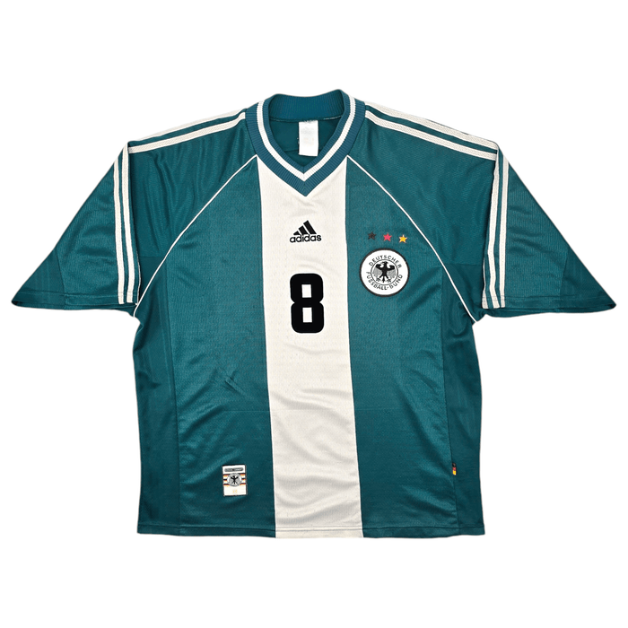 1998/00 Germany Away Football Shirt (L) Adidas #8 Matthaus - Football Finery - FF204484