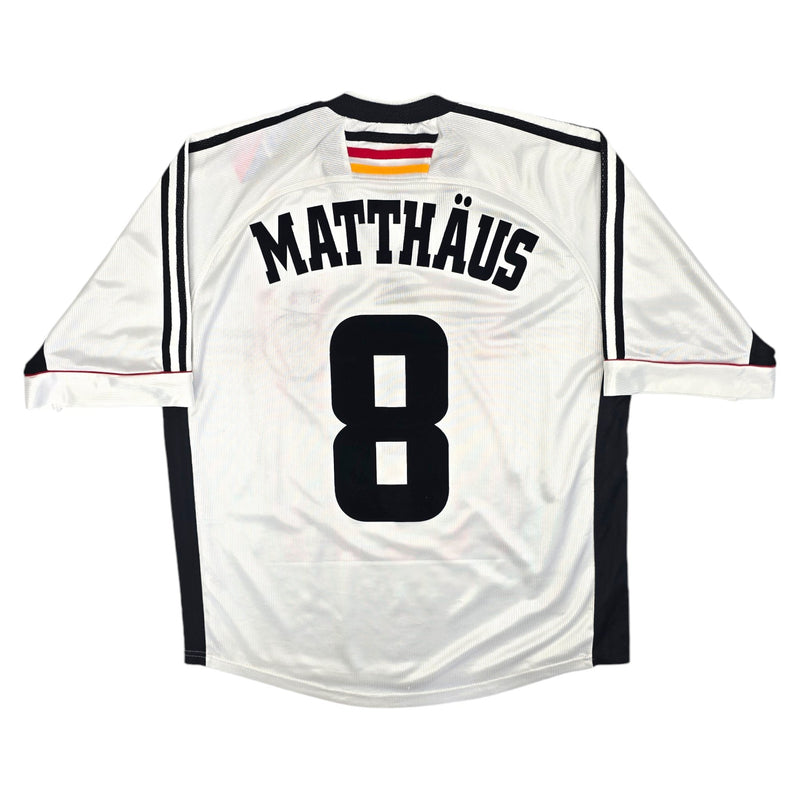 1998/00 Germany Home Football Shirt (L) Adidas #8 Matthaus - Football Finery - FF204483