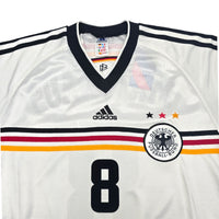 1998/00 Germany Home Football Shirt (L) Adidas #8 Matthaus - Football Finery - FF204483