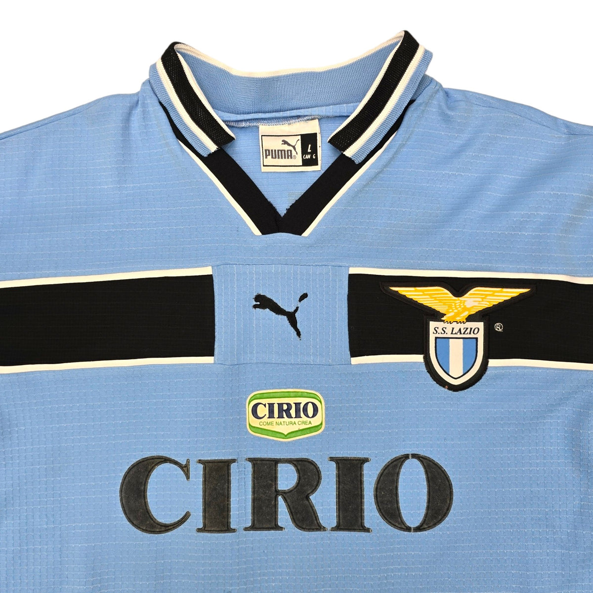 1998/00 Lazio Home Football Shirt (L) Puma #9 Salas - Football Finery - FF203788