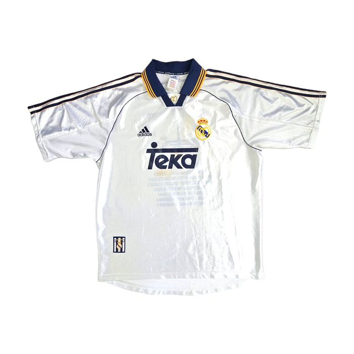 1998/00 Real Madrid Home Football Shirt (L) Adidas (Champions of Europe 2000) - Football Finery - FF202683