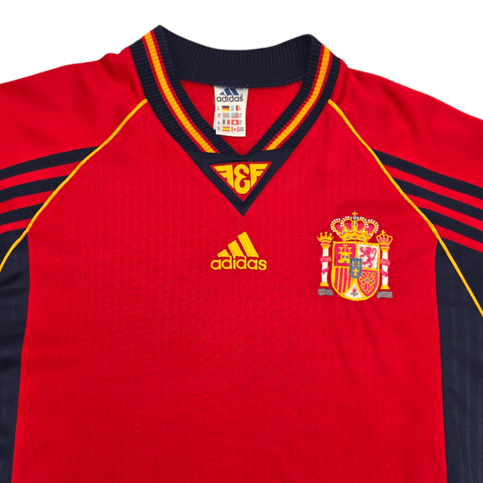 1998/00 Spain Home Football Shirt (M) Adidas - Football Finery - FF204470