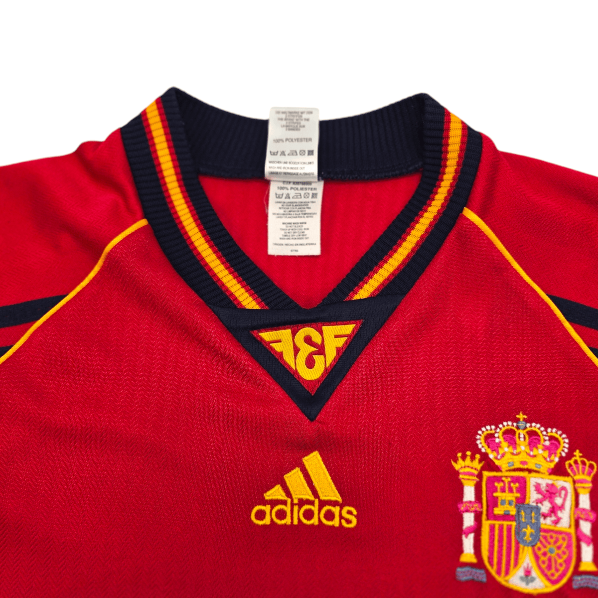 1998/00 Spain Home Football Shirt (M) Adidas - Football Finery - FF204470