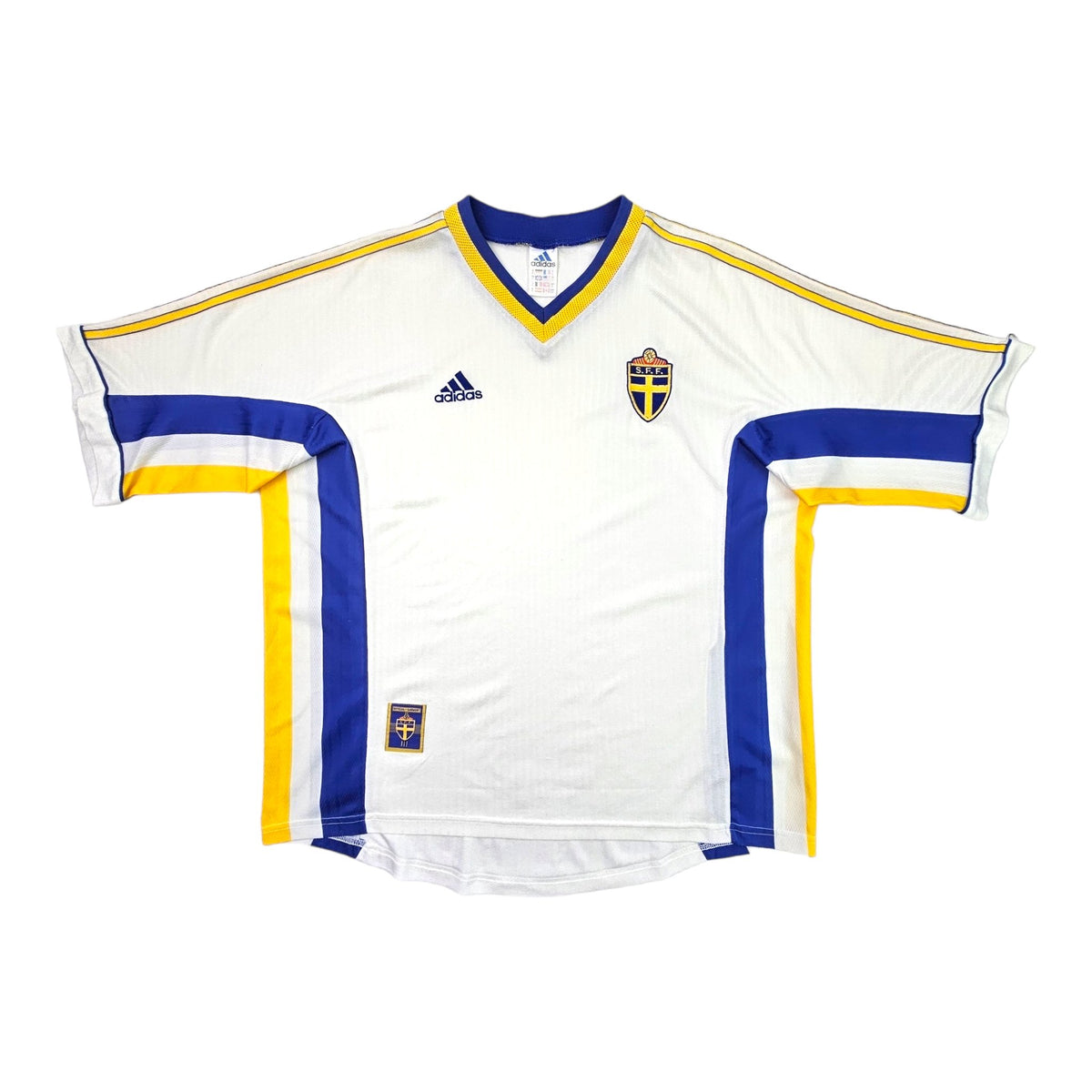 1998/00 Sweden Away Football Shirt (L) Adidas - Football Finery - FF203479