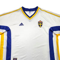 1998/00 Sweden Away Football Shirt (L) Adidas - Football Finery - FF203479