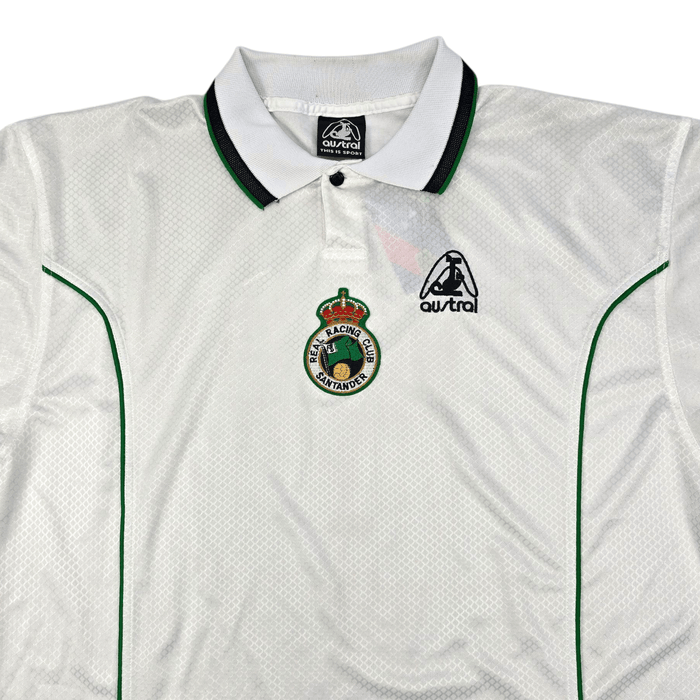 1998/01 Racing Santander Home Football Shirt (XL) Austral - Football Finery - FF300651