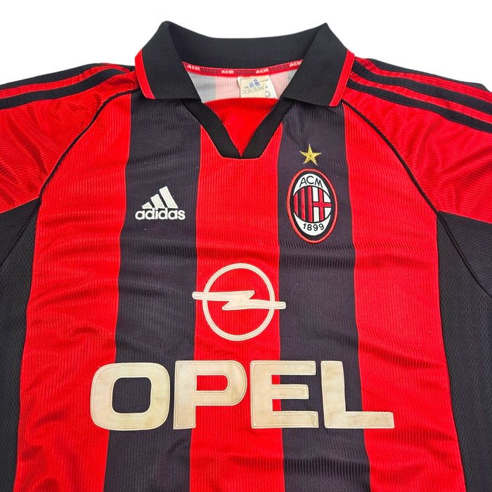 1998/99 AC Milan Home Football Shirt (M) Adidas - Football Finery - FF203603