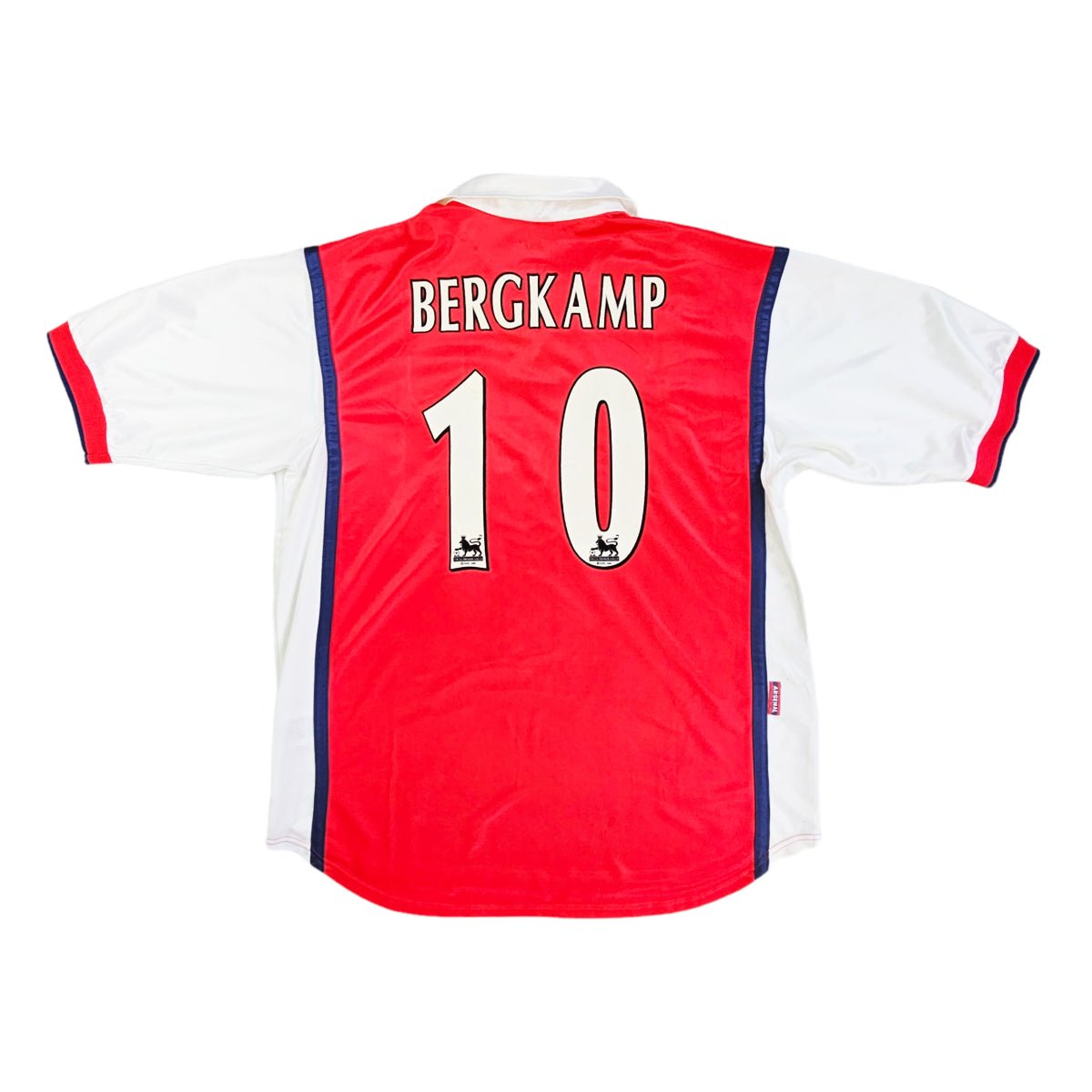 1998/99 Arsenal Home Football Shirt (L) Nike # 10 Bergkamp