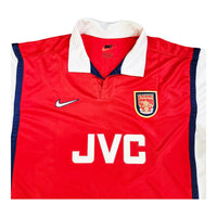 1998/99 Arsenal Home Football Shirt (L) Nike # 10 Bergkamp - Football Finery - FF202944