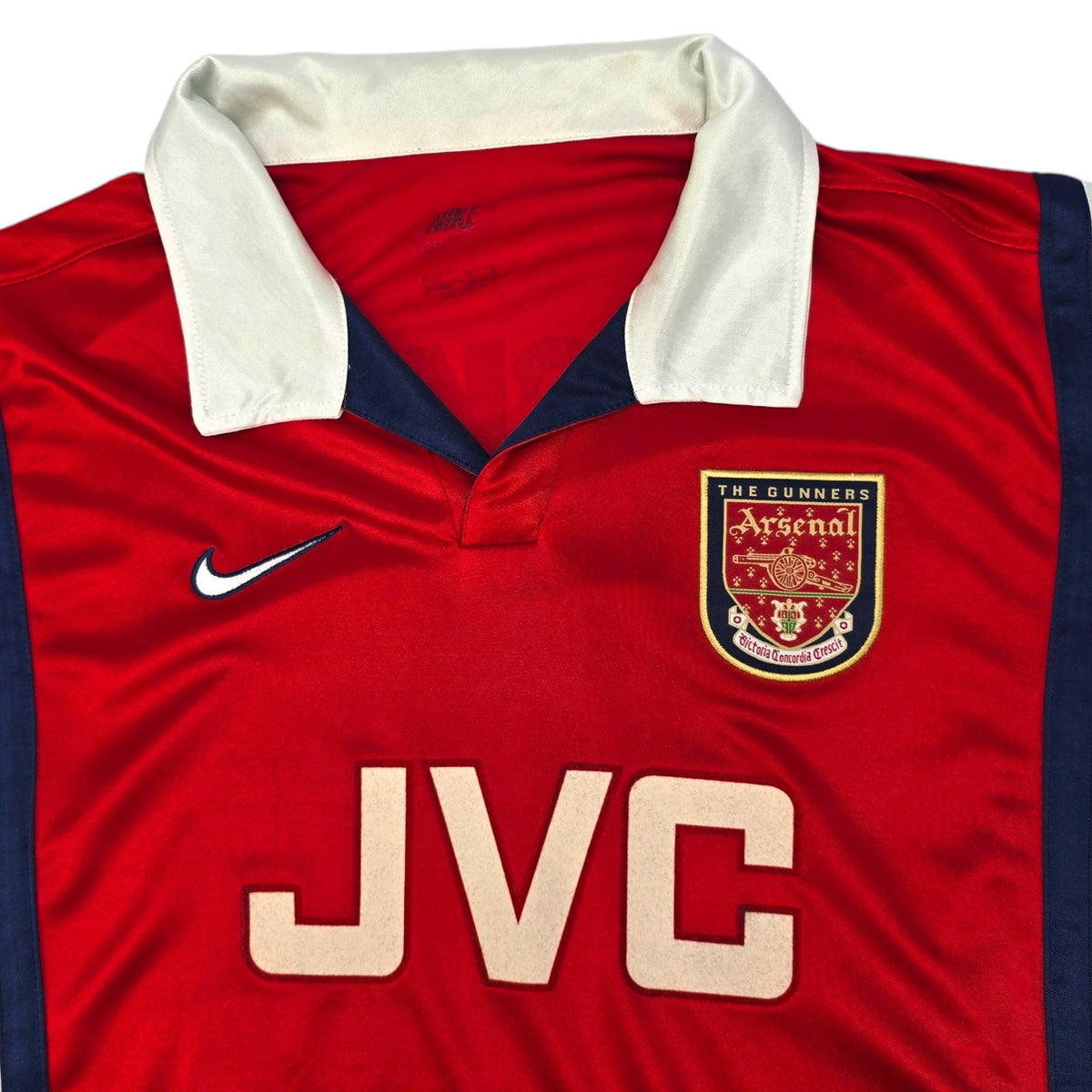 1998/99 Arsenal Home Football Shirt (M) Nike #10 Bergkamp - Football Finery - FF204214