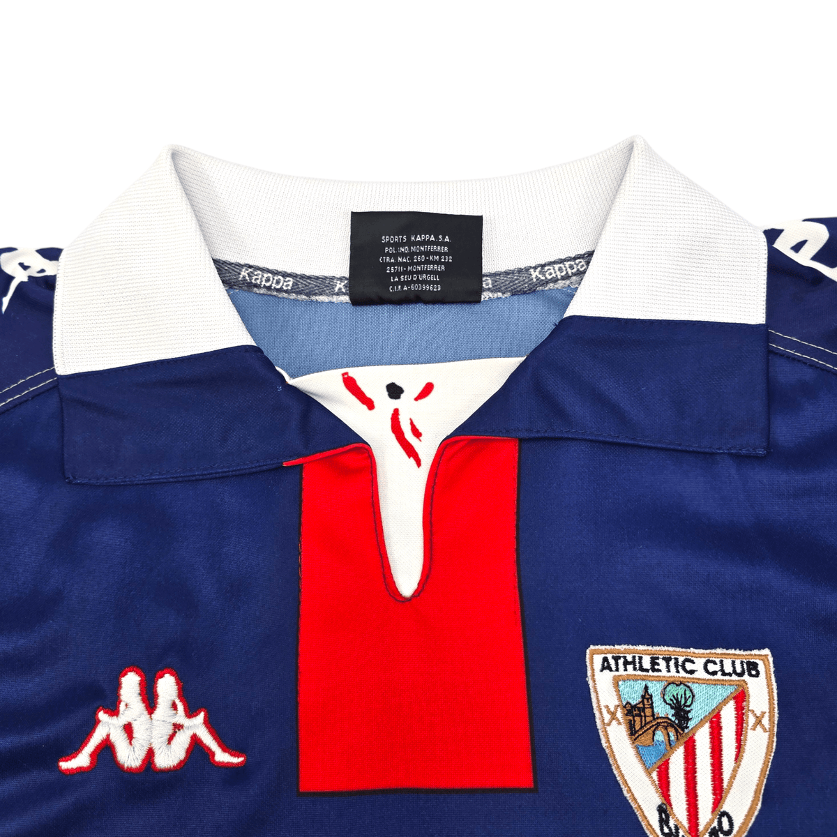 1998/99 Atletico Bilbao Away Football Shirt (M) Kappa #20 Urzaiz - Football Finery - FF204616