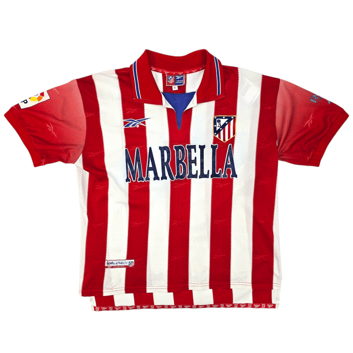 1998/99 Atletico Madrid Home Football Shirt (S) Reebok - Football Finery - FF204618