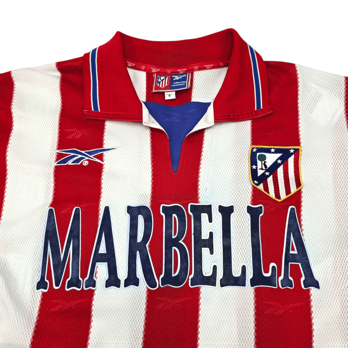 1998/99 Atletico Madrid Home Football Shirt (S) Reebok - Football Finery - FF204618