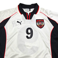 1998/99 Austria Home Football Shirt (L) Puma # 9 Polster - Football Finery - FF202693