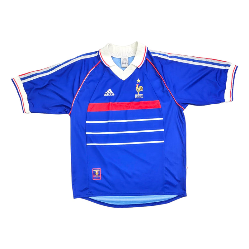 1998/99 France Home Football Shirt (L) Adidas (Official Re-Issue, 2008) - Football Finery - FF203541