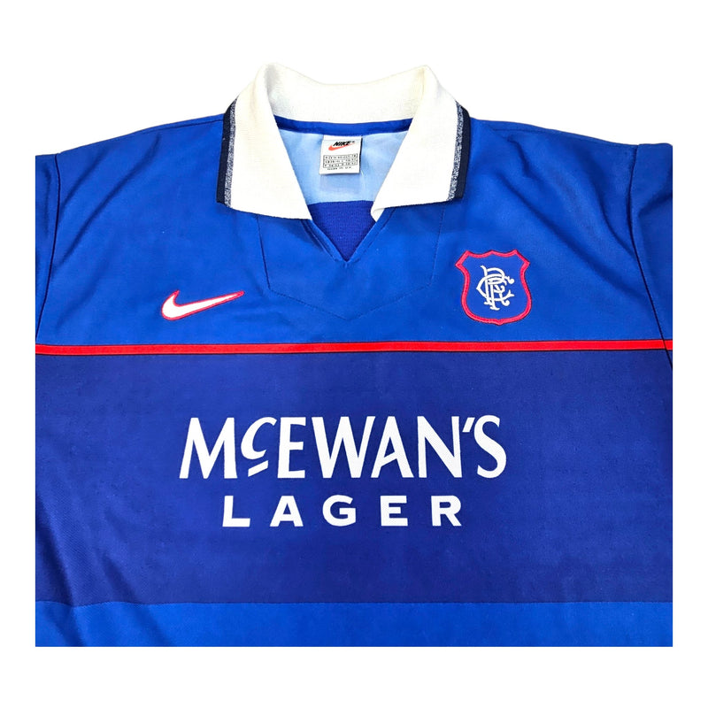 1998/99 Glasgow Rangers Home Football Shirt (M) Nike #18 Gattuso - Football Finery - FF203265