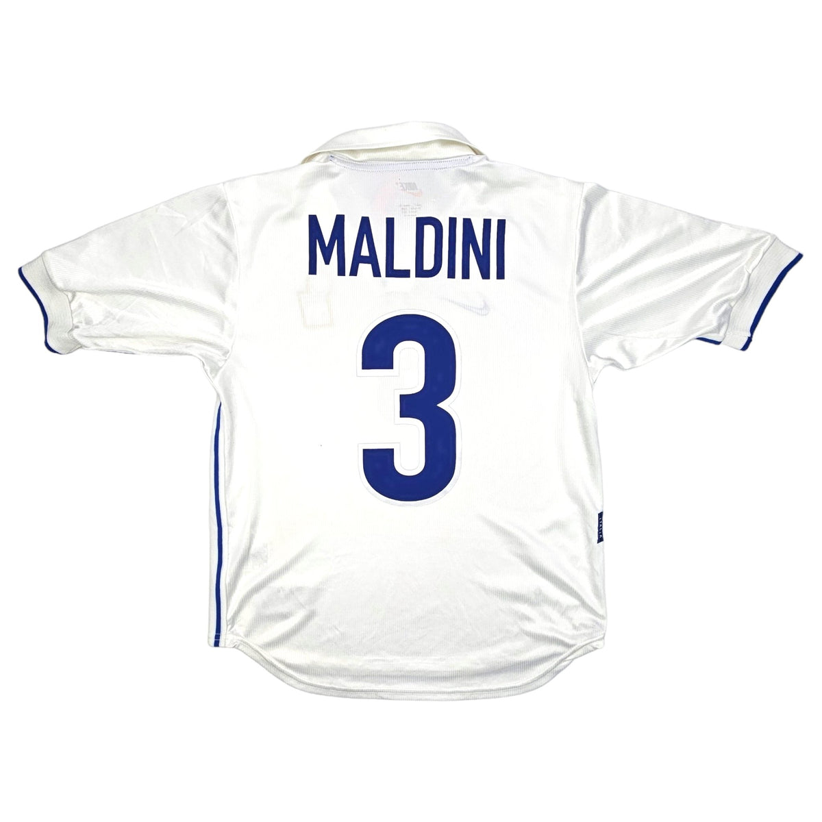 1998/99 Italy Away Football Shirt (S) Nike #3 Maldini - Football Finery - FF203800