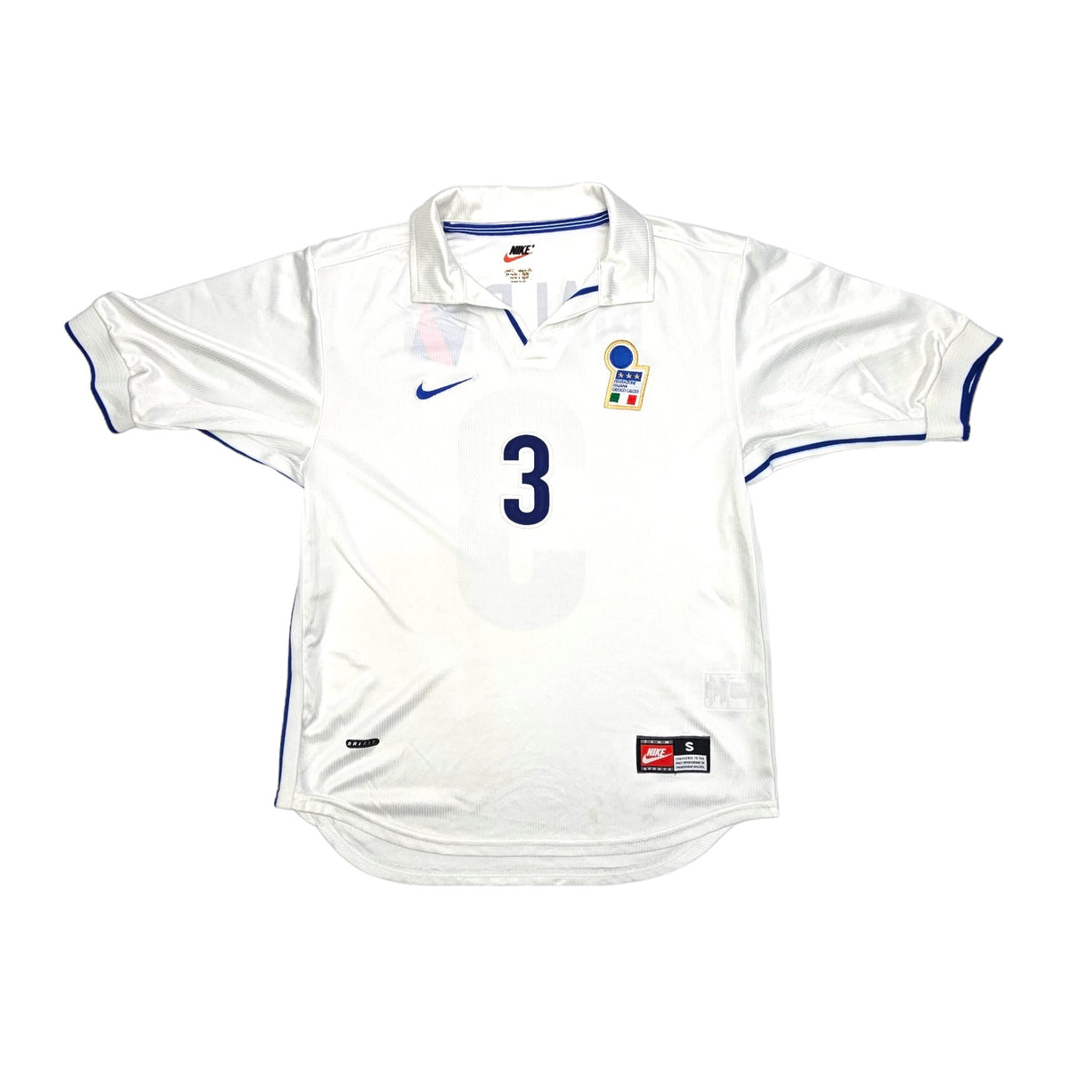 1998/99 Italy Away Football Shirt (S) Nike #3 Maldini - Football Finery - FF203800