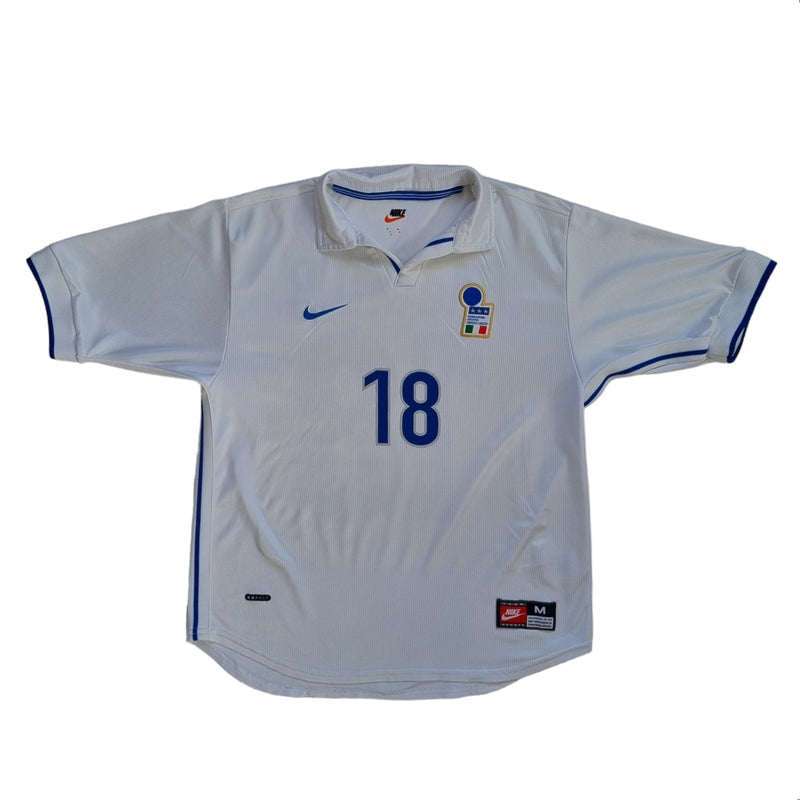 1998/99 Italy Nike Away Football Shirt (M) #18 Baggio - Football Finery - FF202717