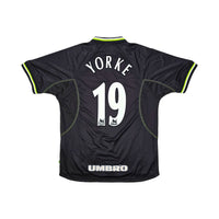 1998/99 Manchester United Third Football Shirt (L) Umbro #19 Yorke - Football Finery - FF203255